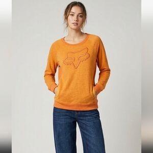 Fox Orange Sweatshirt with Logo